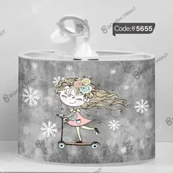 خرید و قیمت دیوار کوب چاپی طرح دختر اسکیت سوار کد 5655 | دکوراسیون داخلی چاپی بوکه پرینت