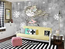 خرید و قیمت دیوار کوب چاپی طرح دختر اسکیت سوار کد 5655 | دکوراسیون داخلی چاپی بوکه پرینت