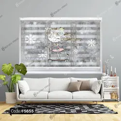 خرید و قیمت دیوار کوب چاپی طرح دختر اسکیت سوار کد 5655 | دکوراسیون داخلی چاپی بوکه پرینت