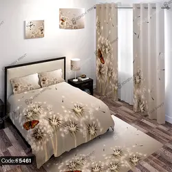 خرید و قیمت دیوار کوب چاپی طرح قاصدک و پروانه کد 5461 | دکوراسیون داخلی چاپی بوکه پرینت