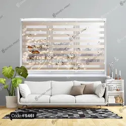 خرید و قیمت دیوار کوب چاپی طرح قاصدک و پروانه کد 5461 | دکوراسیون داخلی چاپی بوکه پرینت