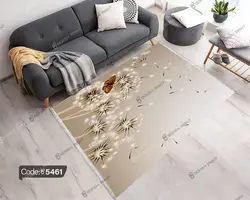 خرید و قیمت دیوار کوب چاپی طرح قاصدک و پروانه کد 5461 | دکوراسیون داخلی چاپی بوکه پرینت