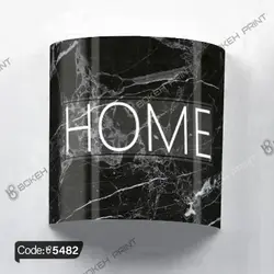 خرید و قیمت دیوار کوب چاپی طرح سنگ مشکی کد 5482 | دکوراسیون داخلی چاپی بوکه پرینت