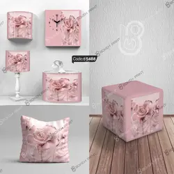 خرید و قیمت دیوار کوب چاپی طرح گل سه بعدی کد 5488 | دکوراسیون داخلی چاپی بوکه پرینت