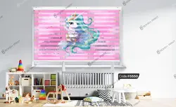 خرید و قیمت دیوار کوب چاپی طرح اسب تک شاخ کد 5550 | دکوراسیون داخلی چاپی بوکه پرینت