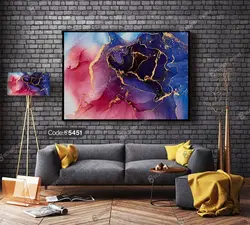 خرید و قیمت فرش چاپی طرح سنگ سه بعدی کد 5451 | دکوراسیون داخلی چاپی بوکه پرینت