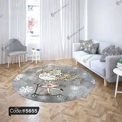 خرید و قیمت کوسن چاپی طرح دختر اسکیت سوار کد 5655 | دکوراسیون داخلی چاپی بوکه پرینت