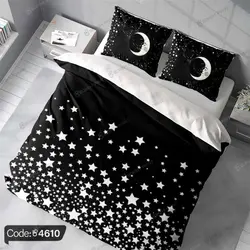 خرید و قیمت پرده طرح ماه و ستاره کد 4610 | دکوراسیون داخلی چاپی بوکه پرینت