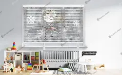 خرید و قیمت پرده زبرا چاپی طرح دختر اسکیت سوار کد 5655 | دکوراسیون داخلی چاپی بوکه پرینت