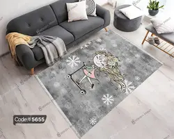 خرید و قیمت پرده زبرا چاپی طرح دختر اسکیت سوار کد 5655 | دکوراسیون داخلی چاپی بوکه پرینت