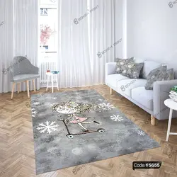 خرید و قیمت پرده زبرا چاپی طرح دختر اسکیت سوار کد 5655 | دکوراسیون داخلی چاپی بوکه پرینت