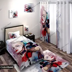 خرید و قیمت پرده زبرا چاپی طرح جوکر کد5442 | دکوراسیون داخلی چاپی بوکه پرینت