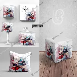 خرید و قیمت پرده زبرا چاپی طرح جوکر کد5442 | دکوراسیون داخلی چاپی بوکه پرینت