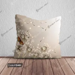 خرید و قیمت پرده زبرا چاپی طرح قاصدک و پروانه کد 5461 | دکوراسیون داخلی چاپی بوکه پرینت