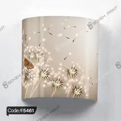 خرید و قیمت پرده زبرا چاپی طرح قاصدک و پروانه کد 5461 | دکوراسیون داخلی چاپی بوکه پرینت