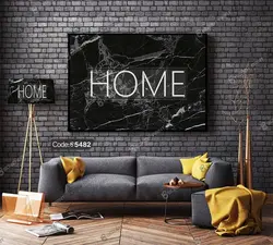 خرید و قیمت پرده زبرا چاپی طرح سنگ مشکی کد 5482 | دکوراسیون داخلی چاپی بوکه پرینت