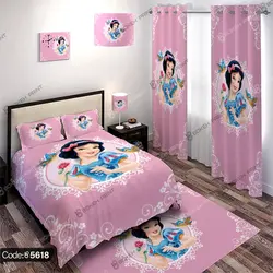 خرید و قیمت پرده زبرا چاپی طرح سفید برفی کد 5618 | دکوراسیون داخلی چاپی بوکه پرینت