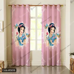 خرید و قیمت پرده زبرا چاپی طرح سفید برفی کد 5618 | دکوراسیون داخلی چاپی بوکه پرینت