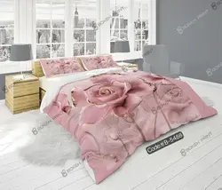 خرید و قیمت پرده زبرا چاپی طرح گل سه بعدی کد 5488 | دکوراسیون داخلی چاپی بوکه پرینت