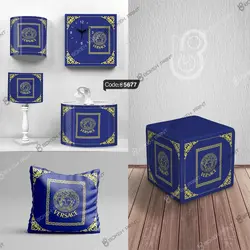 خرید و قیمت پرده زبرا چاپی طرح ورساچ کد 5617 | دکوراسیون داخلی چاپی بوکه پرینت