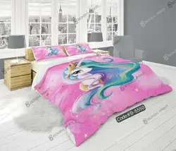 خرید و قیمت پرده زبرا چاپی طرح اسب تک شاخ کد 5550 | دکوراسیون داخلی چاپی بوکه پرینت