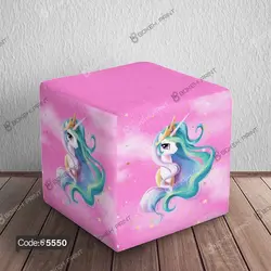 خرید و قیمت پرده زبرا چاپی طرح اسب تک شاخ کد 5550 | دکوراسیون داخلی چاپی بوکه پرینت