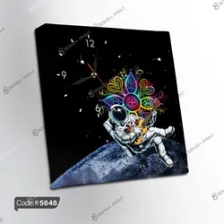 خرید و قیمت پرده زبرا چاپی طرح فضانورد کد 5648 | دکوراسیون داخلی چاپی بوکه پرینت