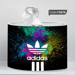 خرید و قیمت پرده زبرا چاپی طرح آدیداس کد 5676 | دکوراسیون داخلی چاپی بوکه پرینت