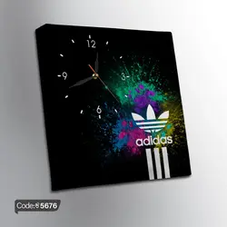 خرید و قیمت پرده زبرا چاپی طرح آدیداس کد 5676 | دکوراسیون داخلی چاپی بوکه پرینت