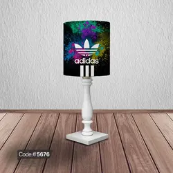 خرید و قیمت پرده زبرا چاپی طرح آدیداس کد 5676 | دکوراسیون داخلی چاپی بوکه پرینت