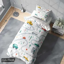 خرید و قیمت پرده کودک طرح ماشین کد 5835 | دکوراسیون داخلی چاپی بوکه پرینت