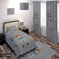 خرید و قیمت پرده چاپی پانچ طرح پسرانه کد 5062 | دکوراسیون داخلی چاپی بوکه پرینت