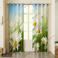 خرید و قیمت پرده تصویری طرح آفتابگردان کد 5016 | دکوراسیون داخلی چاپی بوکه پرینت