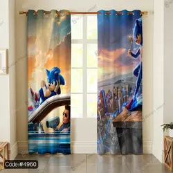 خرید و قیمت روتختی سه بعدی سونیک کد 4960 | دکوراسیون داخلی چاپی بوکه پرینت