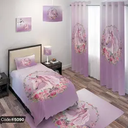 خرید و قیمت روتختی اسب تک شاخ کد 5090 | دکوراسیون داخلی چاپی بوکه پرینت