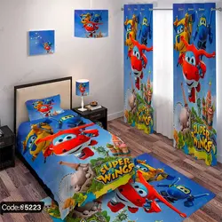 خرید و قیمت روتختی انیمیشن جت پستچی Super Wings کد 5223 | دکوراسیون داخلی چاپی بوکه پرینت