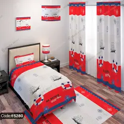 خرید و قیمت روتختی کودک طرح کشتی کد 5280 | دکوراسیون داخلی چاپی بوکه پرینت
