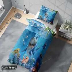 خرید و قیمت روتختی انیمیشن کوسه وارد میشود کد 5690 | دکوراسیون داخلی چاپی بوکه پرینت