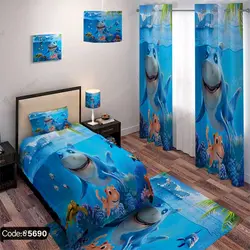 خرید و قیمت روتختی انیمیشن کوسه وارد میشود کد 5690 | دکوراسیون داخلی چاپی بوکه پرینت