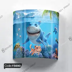 خرید و قیمت روتختی انیمیشن کوسه وارد میشود کد 5690 | دکوراسیون داخلی چاپی بوکه پرینت