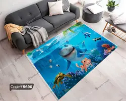 خرید و قیمت روتختی انیمیشن کوسه وارد میشود کد 5690 | دکوراسیون داخلی چاپی بوکه پرینت