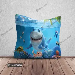 خرید و قیمت روتختی انیمیشن کوسه وارد میشود کد 5690 | دکوراسیون داخلی چاپی بوکه پرینت