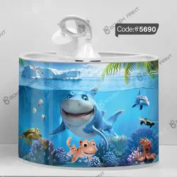 خرید و قیمت روتختی انیمیشن کوسه وارد میشود کد 5690 | دکوراسیون داخلی چاپی بوکه پرینت