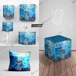 خرید و قیمت روتختی انیمیشن کوسه وارد میشود کد 5690 | دکوراسیون داخلی چاپی بوکه پرینت