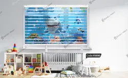 خرید و قیمت روتختی انیمیشن کوسه وارد میشود کد 5690 | دکوراسیون داخلی چاپی بوکه پرینت