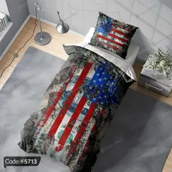 خرید و قیمت روتختی پرچم آمریکا کد 5713 | دکوراسیون داخلی چاپی بوکه پرینت