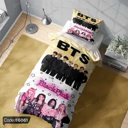 خرید و قیمت روتختی بی تی اس و بلک پینک | Black Pink ,BTS کد 6061 | دکوراسیون داخلی چاپی بوکه پرینت