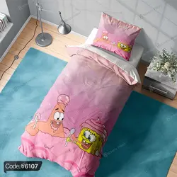 خرید و قیمت روتختی سه بعدی باب اسفنجی کد 6107 | دکوراسیون داخلی چاپی بوکه پرینت