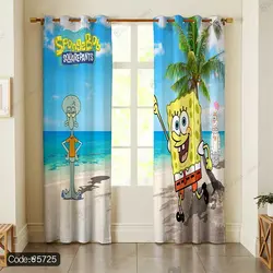 خرید و قیمت روتختی طرح باب اسفنجی کد 5725 | دکوراسیون داخلی چاپی بوکه پرینت