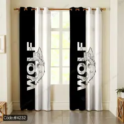 خرید و قیمت روتختی سه بعدی طرح گرگ کد 4232 | دکوراسیون داخلی چاپی بوکه پرینت